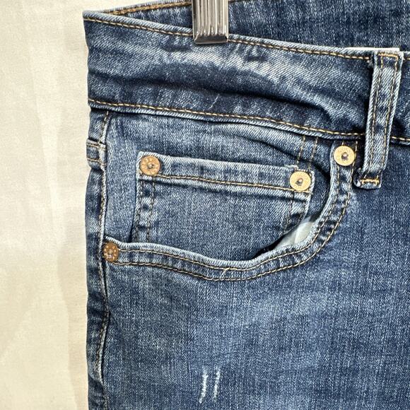 Aeropostale Jeans Men’s 30x32 Slim Straight Mid Rise Medium Wash Denim - Picture 5 of 12